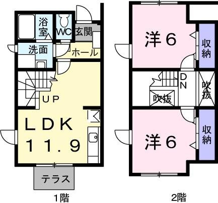 メゾン紙敷の間取り