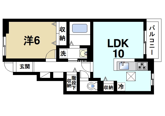 ベルオーブⅨの間取り|通風良好でくうきの入れ替えも毎日簡単に行うことができます