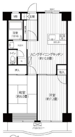 ハイブリッジソシアの間取り