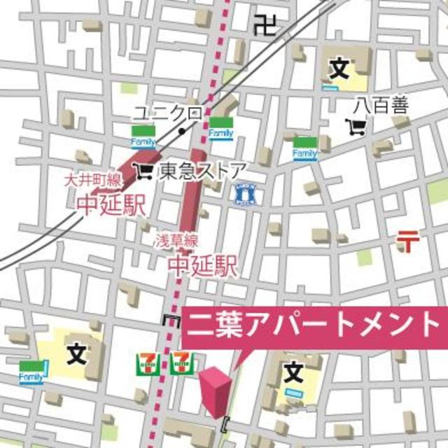 二葉アパートメントの地図