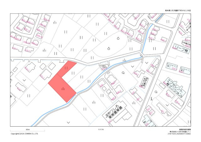 豊原下町事業用地の地図