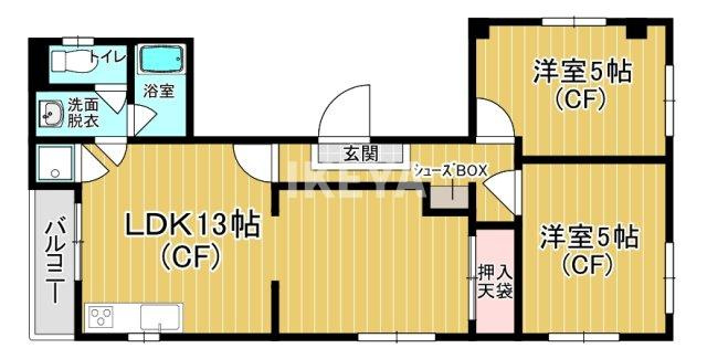フラワーハイツの間取り