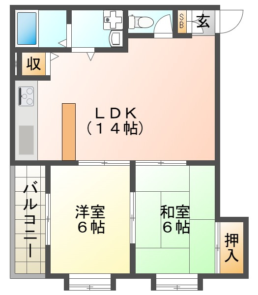 グリシーヌ静徳の間取り