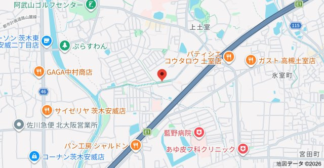 ネオコート上土室の地図