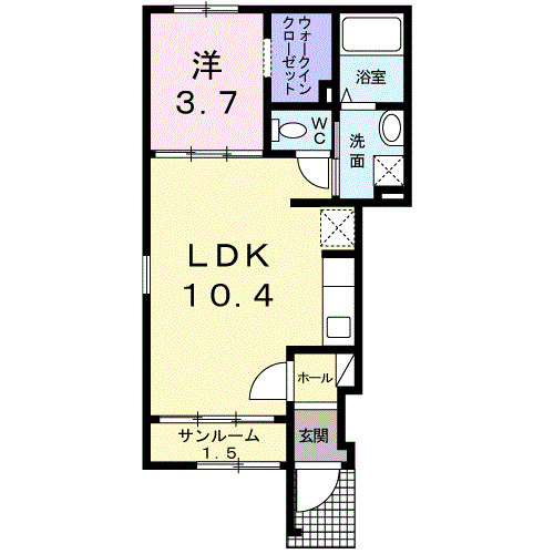 シャン　ド　ランジュの間取り