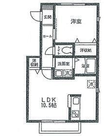 フィカーサSの間取り|間取りです。