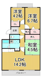 エステートプラザ中野の間取り