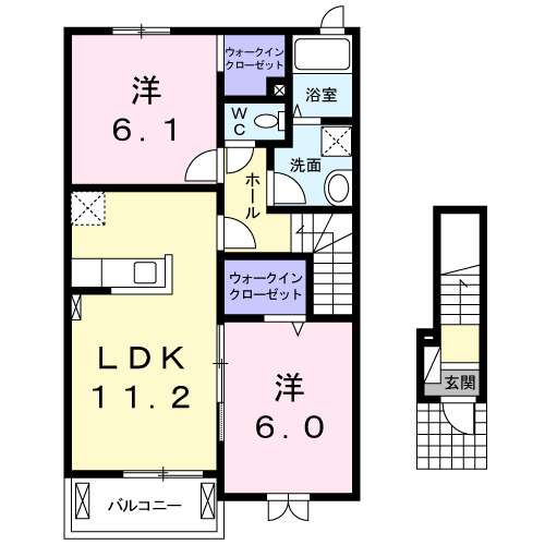 Ｐａｒｉｓ　Ｂの間取り
