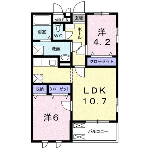エクセルコートＭ．Ｏの間取り