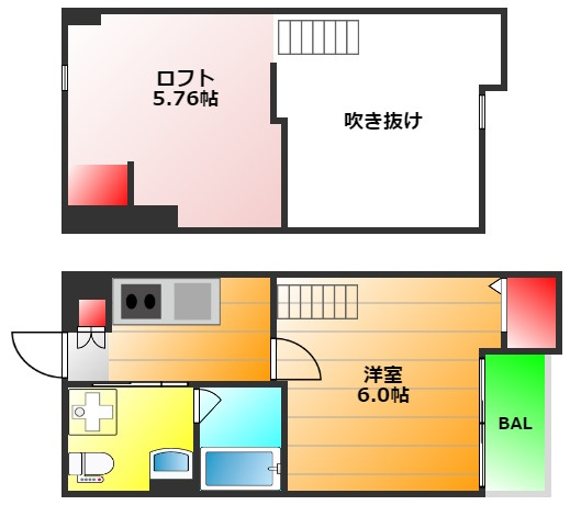 セレステ九条南の間取り