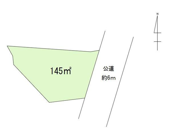 川越市小仙波町　売地の区画図