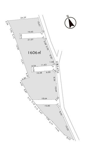 東松山市下野本　売地の区画図