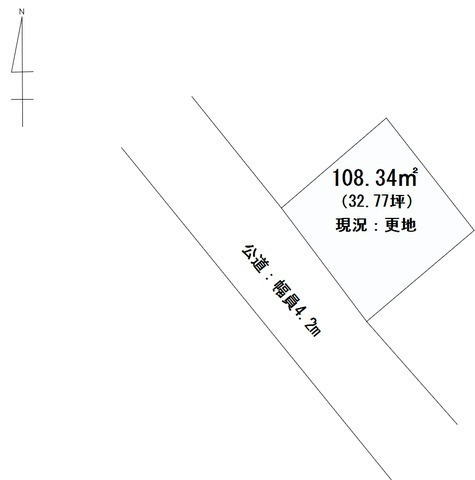 嵐山町むさし台1丁目　売地の区画図
