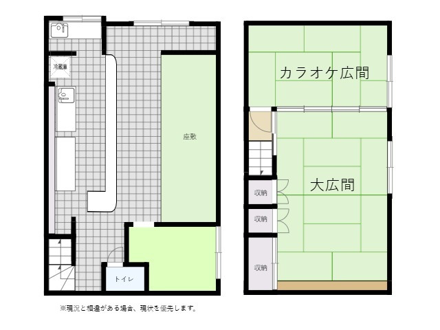 狭山市北入曽　店舗の間取り