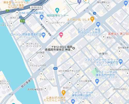 MODERN PALAZZO天神北Ⅱの地図|地図