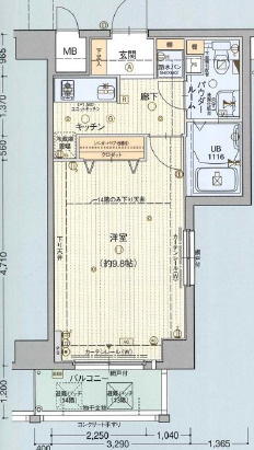 エスリード北浜の間取り|エスリード北浜　間取り