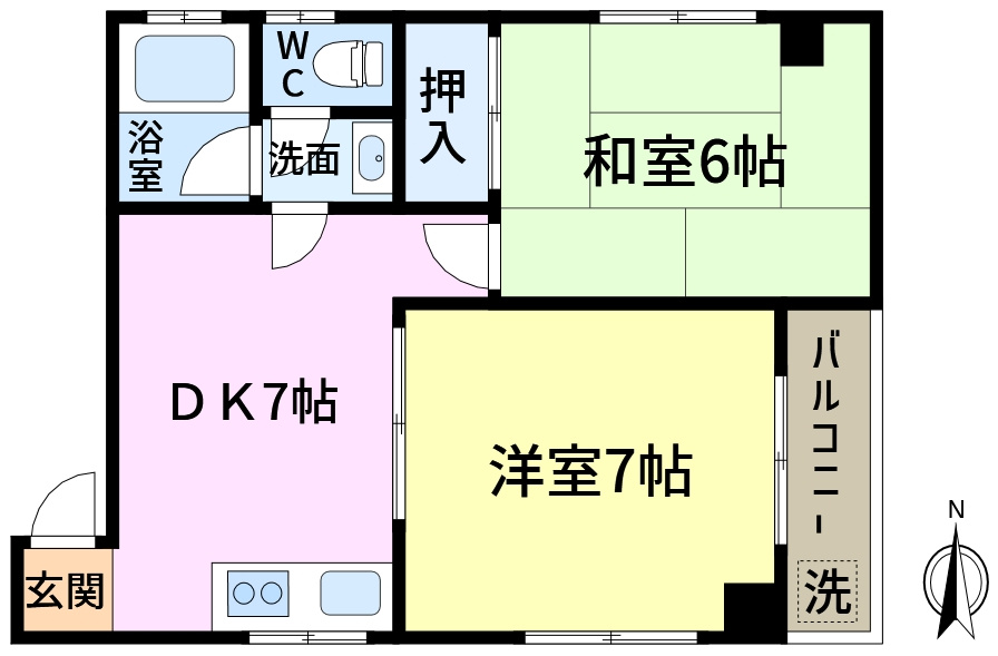 グリーンコーポ2の間取り