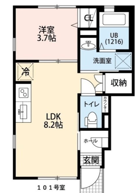 Amour　Pureの間取り