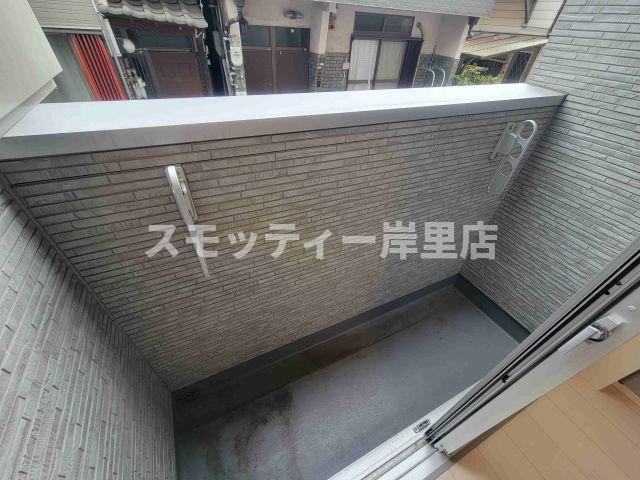 ハーモニーテラス清水丘のバルコニー
