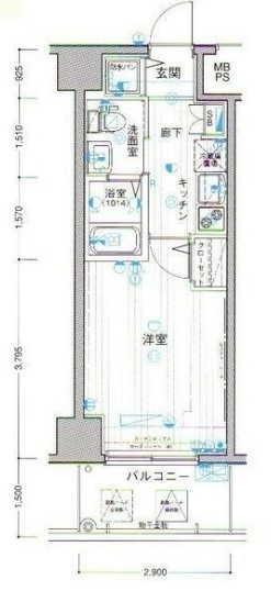 パークウエル下落合駅前の間取り|間取りです。