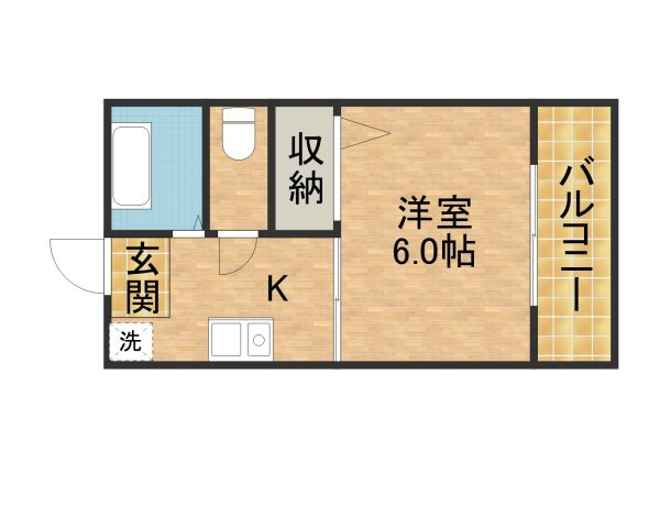 売布Kハイツの間取り