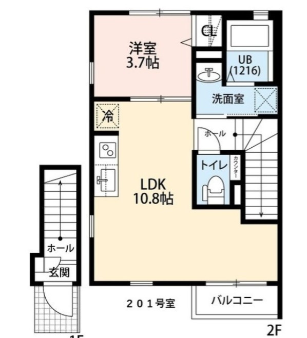 Amour　Pureの間取り