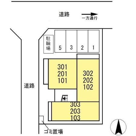 ルヴィータ野田の区画図