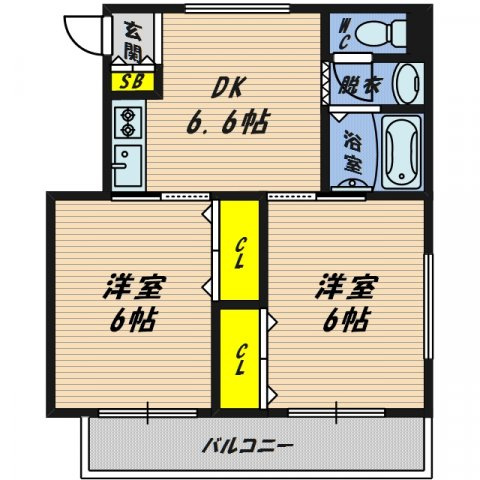 【間取り】 | スリーハイツ
