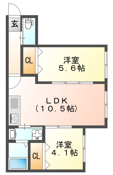 グランフォート明石城北の間取り