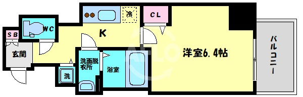 プレサンス松屋町グレースの間取り|プレサンス松屋町グレース　間取り