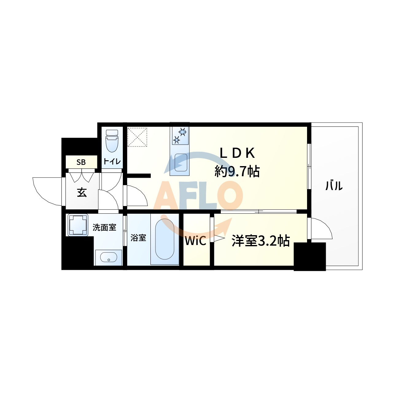Alivisドーム前（旧ミラージュパレス大阪ドームProsper）の間取り|ミラージュパレス大阪ドームProsper　間取り