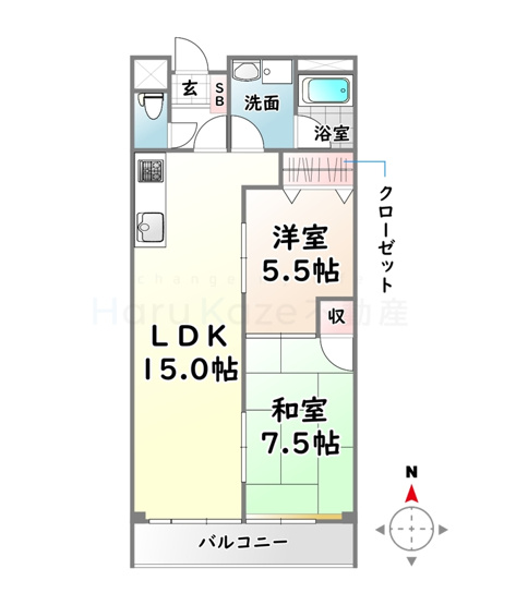【間取り】 | 赤坪第2小菅ビル【名古屋市賃貸・ペット可】
