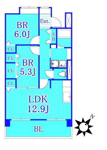 アルテーヌ新横浜の間取り|使いやすい間取りです。