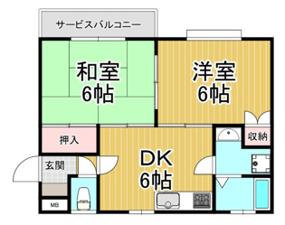 双葉マンションの間取り
