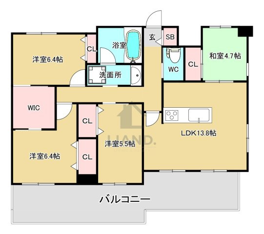 BPRレジデンス高宮　玉川小学校区の間取り|BPRレジデンス高宮