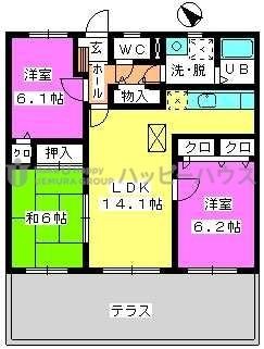 グラン・シャリオの間取り|別号数タイプ