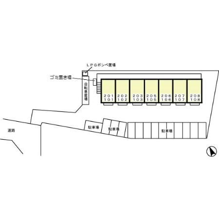 セジュール便船塚の区画図