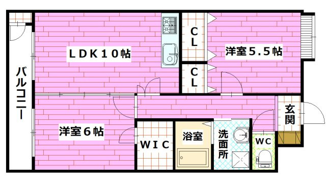 ヴィラ府中の間取り