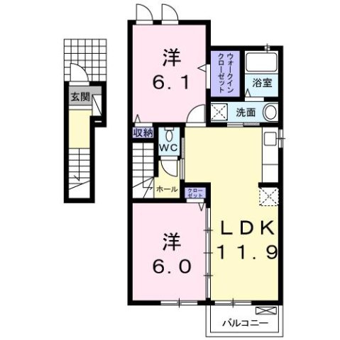 ベル　セレーノ　Ｄ棟の間取り