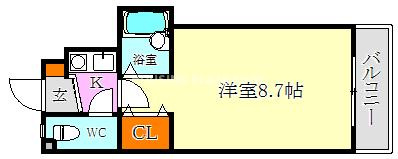 獅堀ハイツの間取り