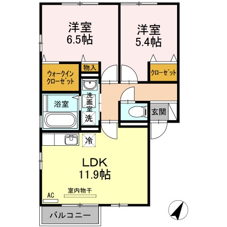 【間取り】 | カーム中讃井