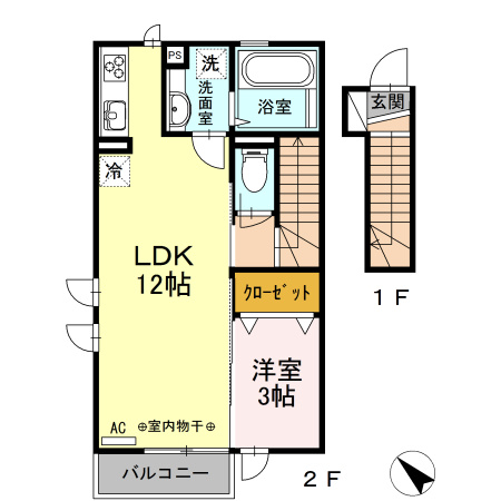 【間取り】 | クレール多摩