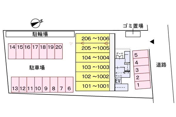 ＦＬレジデンス１の駐車場|駐車場