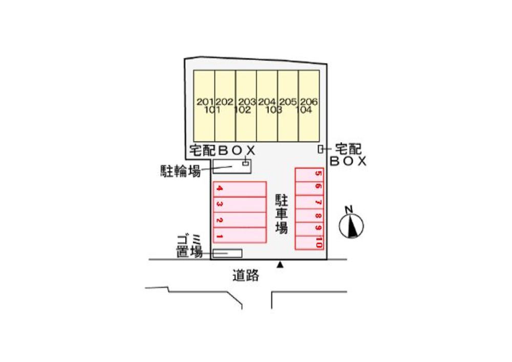 サクラガーデンの駐車場|駐車場