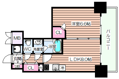 【間取り】 | アルグラッド福島WEST