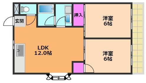 マンション伊吹の間取り