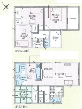 ●香芝市穴虫　第8期　新築一戸建ての間取り|2号地