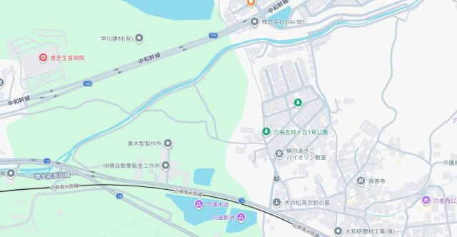 ●香芝市穴虫　第8期　新築一戸建ての地図