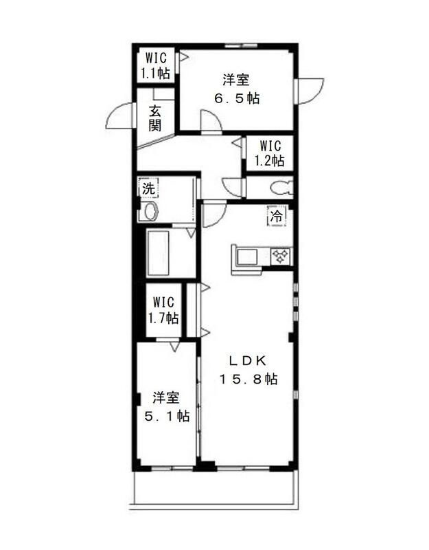 パークサイド広尾の間取り|間取りです。