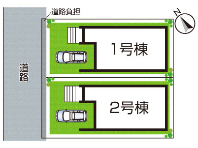 ★宇治市広野町寺山　第1期　新築一戸建ての区画図|全2区画